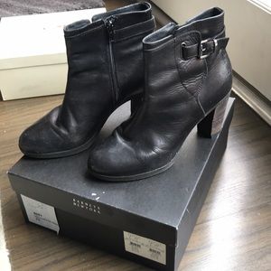 Barney’s New York vachetta Leather booties